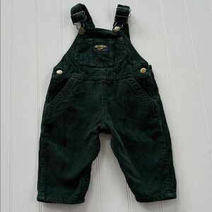 Vintage Oshkosh B’Gosh Overalls Forest Green 12M Made in Canada!